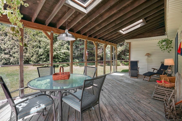 175 Wrights Brook Dr, Somers, CT 06071 - wooden terrace with outdoor dining space and a lawn