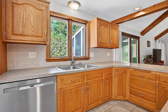 175 Wrights Brook Dr, Somers, CT 06071 - kitchen with dishwasher, healthy amount of natural light, light countertops, and a textured ceiling