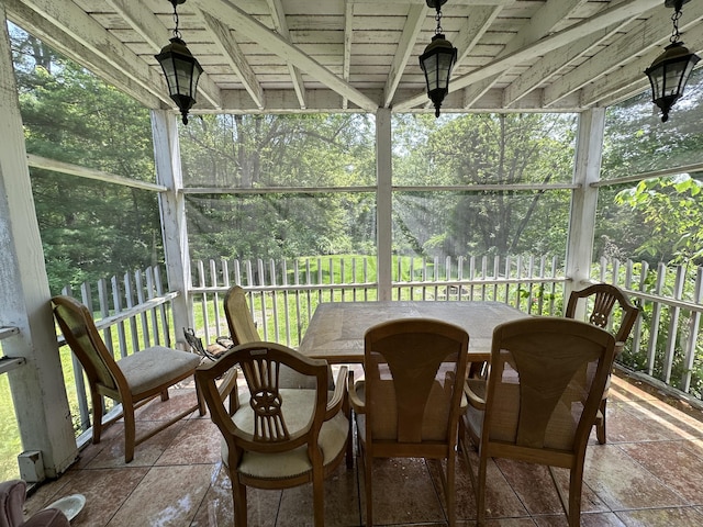 55 Kenwood Cir, Bloomfield, CT 06002 - sunroom / solarium featuring outdoor dining space and view of scattered trees