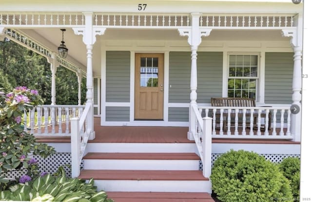57 Church St, Shelton, CT 06484 - view of exterior entry with covered porch