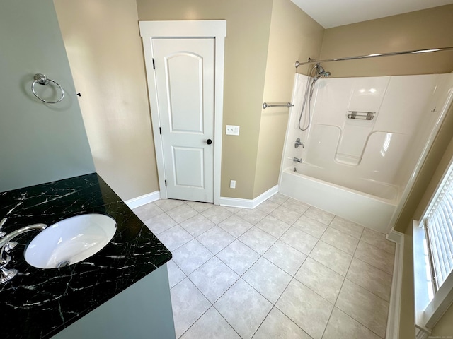 57 Church St, Shelton, CT 06484 - bathroom with tile patterned floors,  shower combination, and vanity