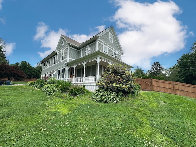 57 Church St, Shelton, CT 06484 - view of side of home with a porch