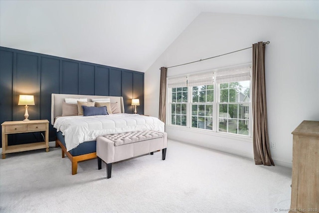 22 Woods Way Unit 22, Redding, CT 06896 - carpeted bedroom featuring lofted ceiling and a decorative wall