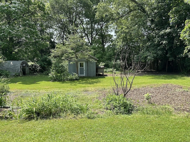 846 Sawmill Rd, West Haven, CT 06516 - view of green lawn with a storage shed
