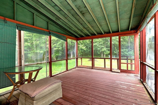 17 Brush Hill Rd, Clinton, CT 06413 - sunroom featuring lofted ceiling