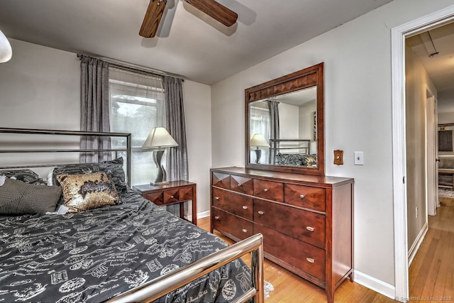 17 Brush Hill Rd, Clinton, CT 06413 - bedroom featuring light wood-style floors and ceiling fan