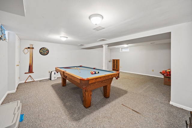 1 Brook Hill Rd, Hamden, CT 06514 - game room with carpet and billiards