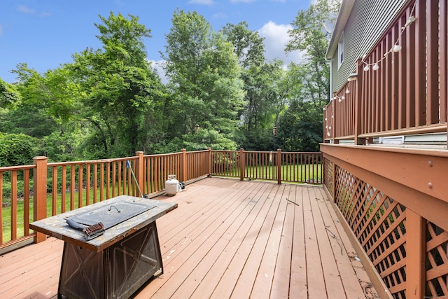 1 Brook Hill Rd, Hamden, CT 06514 - wooden deck featuring view of wooded area
