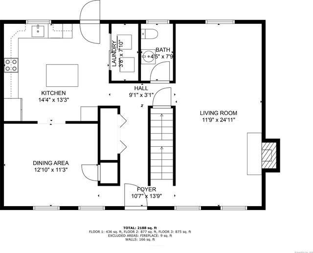 1 Brook Hill Rd, Hamden, CT 06514 - view of floor plan / room layout