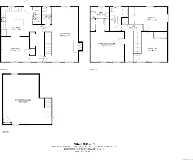 1 Brook Hill Rd, Hamden, CT 06514 - view of property floor plan