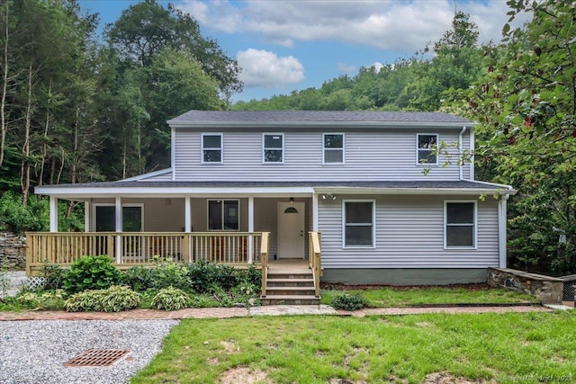 3 Brookside Trl, Monroe, CT 06468 - view of front of home featuring a porch and a front lawn