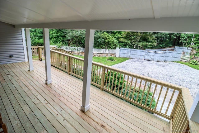3 Brookside Trl, Monroe, CT 06468 - wooden terrace featuring a fenced backyard and a patio