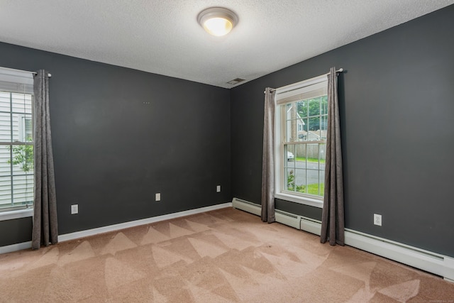 46 Dewey St, Middletown, CT 06457 - empty room with light carpet, a textured ceiling, and baseboards