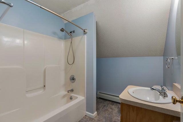 46 Dewey St, Middletown, CT 06457 - full bathroom with a baseboard heating unit, tub / shower combination, and vanity