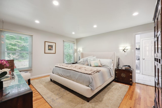 8 Highview Rd, Madison, CT 06443 - bedroom with light wood-style floors, multiple windows, and recessed lighting