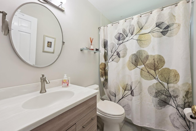 8 Highview Rd, Madison, CT 06443 - full bathroom with vanity, tile patterned flooring, and curtained shower