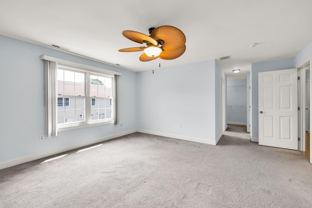 240 Highland Ave, Stratford, CT 06614 - spare room featuring carpet flooring, ceiling fan, and a smoke detector