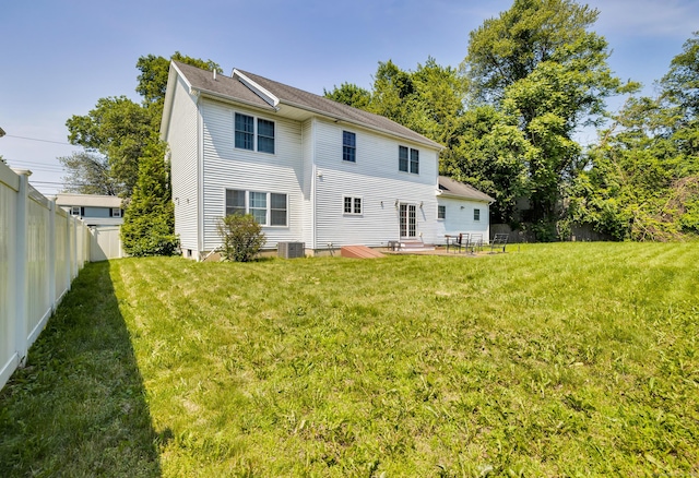 240 Highland Ave, Stratford, CT 06614 - rear view of property with a fenced backyard, entry steps, and a patio area
