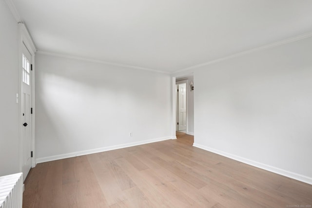 37 Cedar Crest Pl, Norwalk, CT 06854 - spare room featuring crown molding and light wood-style flooring