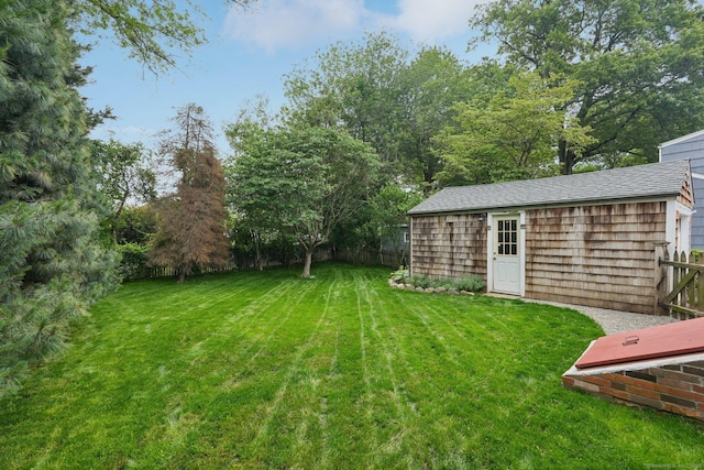 37 Cedar Crest Pl, Norwalk, CT 06854 - view of yard featuring an outbuilding