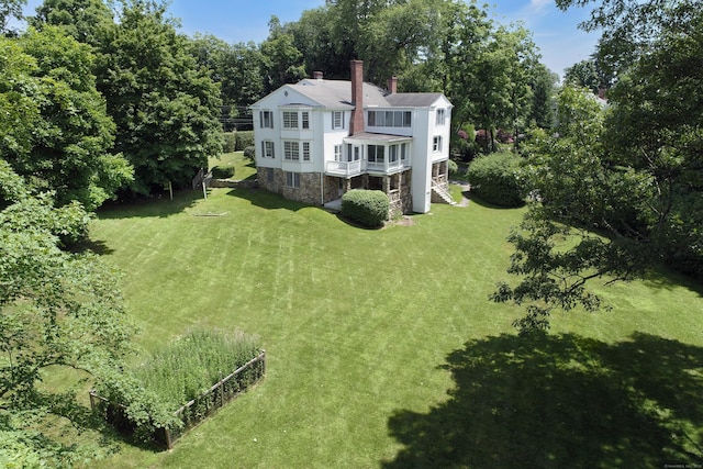 563 Main St, Ridgefield, CT 06877 - aerial view of property and surrounding area