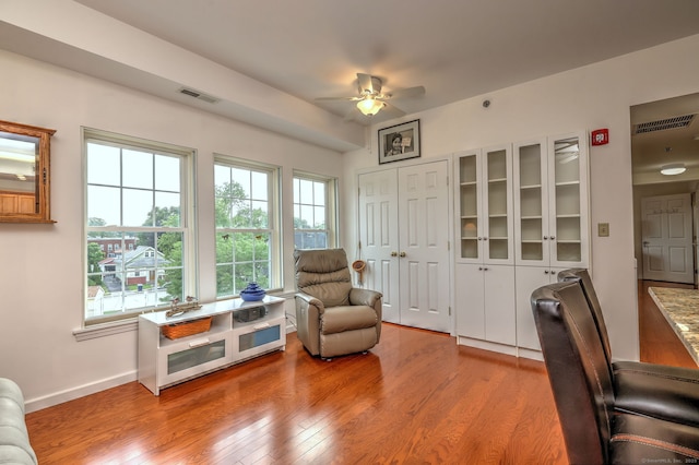 510 First Ave Unit 306, West Haven, CT 06516 - office featuring wood finished floors and a ceiling fan