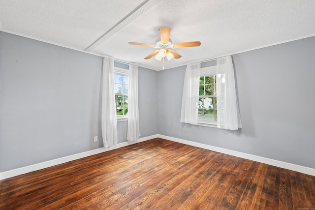 51 Goodwin St, Manchester, CT 06040 - unfurnished room featuring a textured ceiling, healthy amount of natural light, wood-type flooring, and a ceiling fan