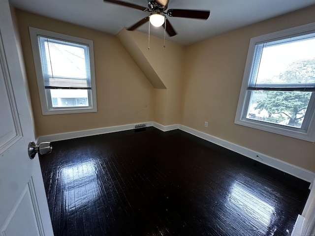 82 Trowbridge Pl, Naugatuck, CT 06770 - bonus room with plenty of natural light, dark wood finished floors, and ceiling fan