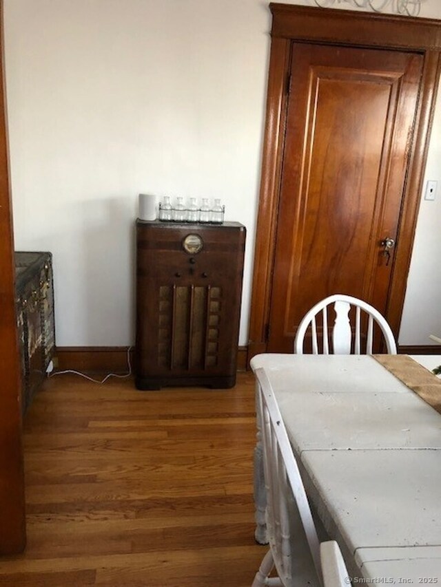 1085 Hamilton Ave, Waterbury, CT 06706 - dining room with wood finished floors and baseboards