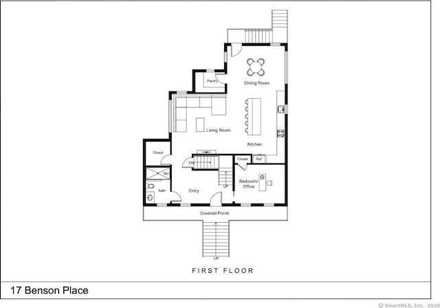 17 Benson Pl, Fairfield, CT 06824 - view of floor plan / room layout