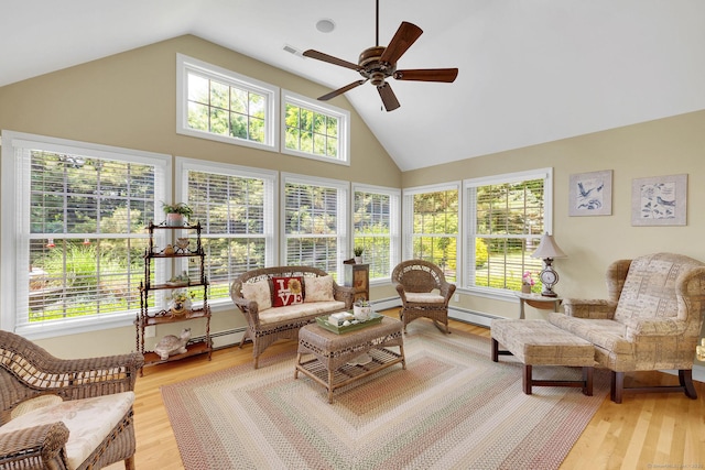 427 Long Mountain Rd, New Milford, CT 06776 - sunroom / solarium featuring high vaulted ceiling and wood finished floors