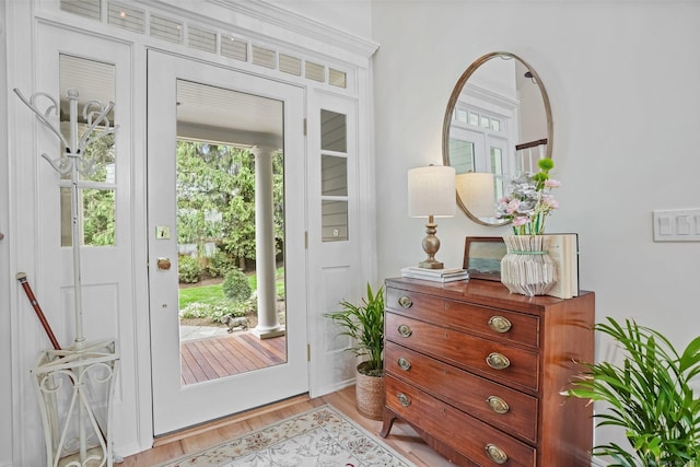 21 Oak Ridge Park, Westport, CT 06880 - foyer with light wood-style flooring