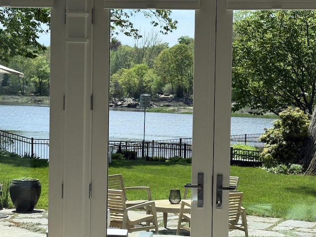 21 Oak Ridge Park, Westport, CT 06880 - doorway featuring a water view