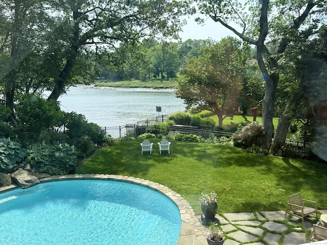 21 Oak Ridge Park, Westport, CT 06880 - view of pool with a water view