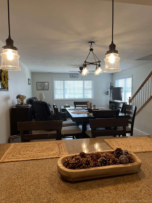 330 Crystal Ave Unit 20, New London, CT 06320 - dining room with stairway