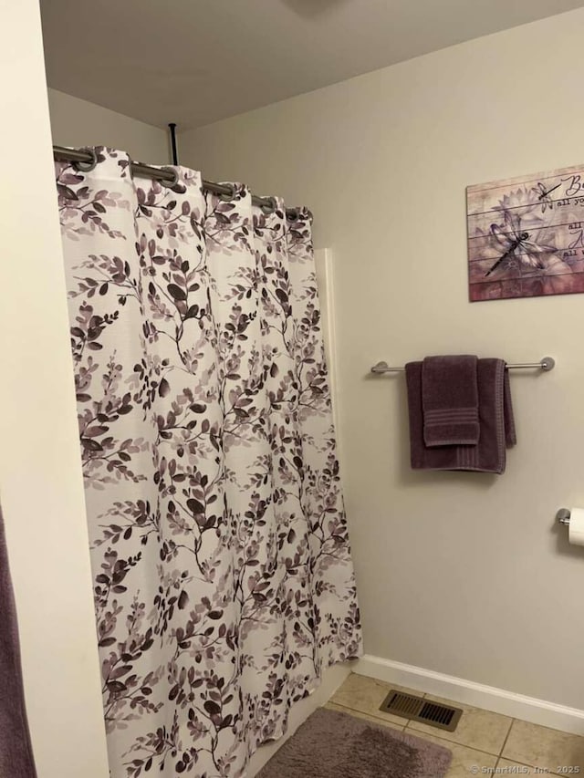 330 Crystal Ave Unit 20, New London, CT 06320 - bathroom with tile patterned flooring and a shower with curtain