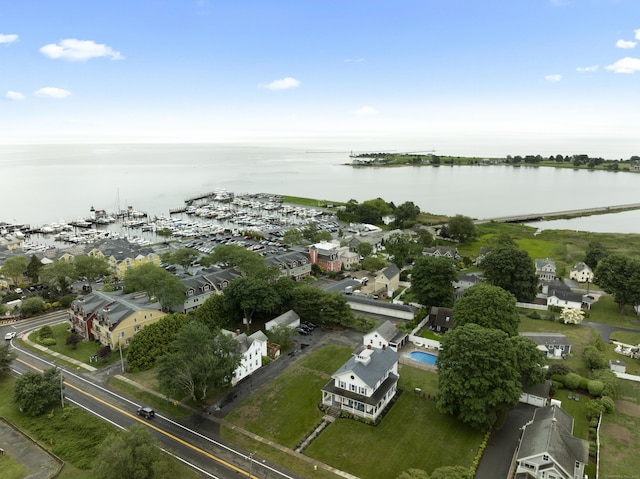 122 College St, Old Saybrook, CT 06475 - aerial view of property's location featuring a nearby body of water