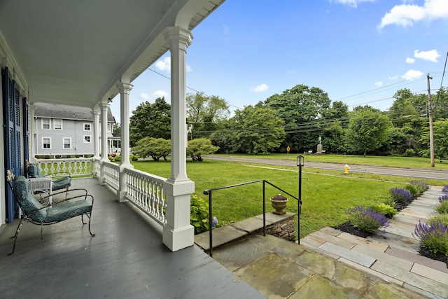 122 College St, Old Saybrook, CT 06475 - porch with a yard