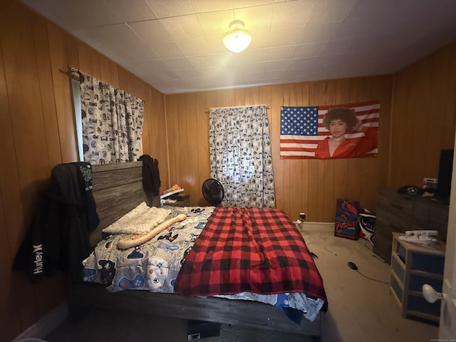 384 Park St, Bristol, CT 06010 - bedroom featuring carpet floors and wooden walls