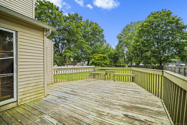 692 Enfield St, Enfield, CT 06082 - deck with a fenced backyard and view of scattered trees