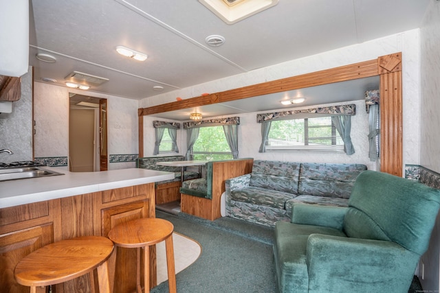 262 Shetucket Tpke Unit 2, Griswold, CT 06351 - carpeted living area with a sink