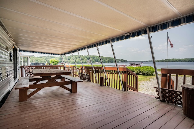 262 Shetucket Tpke Unit 2, Griswold, CT 06351 - deck featuring a water view