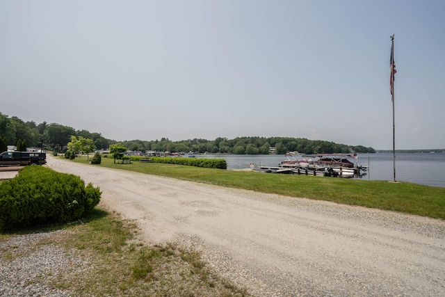 262 Shetucket Tpke Unit 2, Griswold, CT 06351 - view of dirt / gravel road with a water view