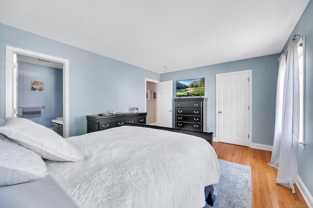 80 Quarry Village Rd, Cheshire, CT 06410 - bedroom with light wood-style flooring and ensuite bath