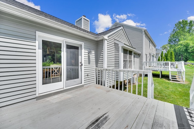 80 Quarry Village Rd, Cheshire, CT 06410 - deck featuring a yard