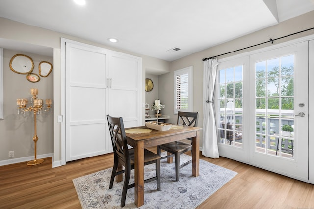 2122 Old Pond Ln Unit 2122, Norwich, CT 06360 - dining area featuring light wood-type flooring and recessed lighting