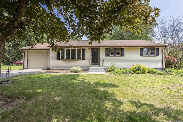 20 Sharon Dr, South Windsor, CT 06074 - ranch-style house featuring an attached garage, asphalt driveway, and a front lawn
