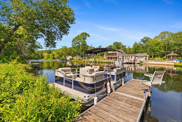 271 Haywardville Rd, East Haddam, CT 06415 - dock area featuring a water view