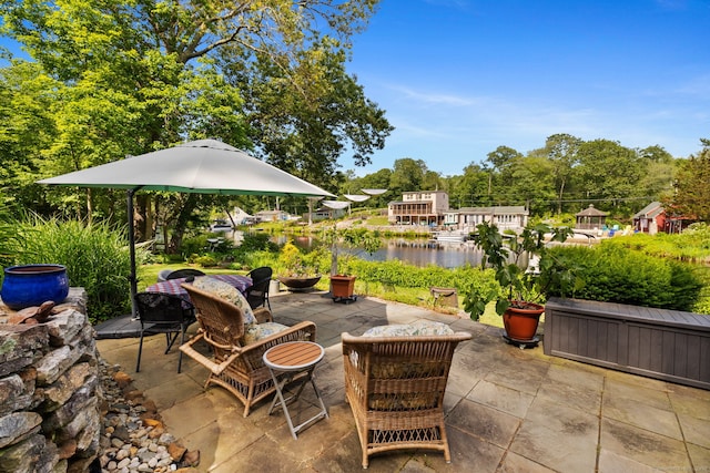 271 Haywardville Rd, East Haddam, CT 06415 - view of patio / terrace featuring a water view