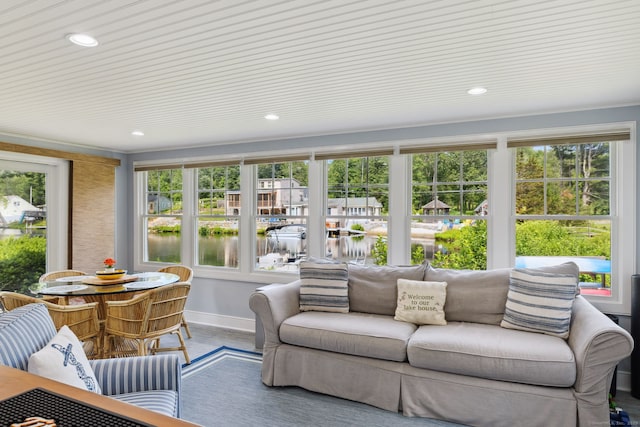 271 Haywardville Rd, East Haddam, CT 06415 - sunroom / solarium featuring plenty of natural light and a water view